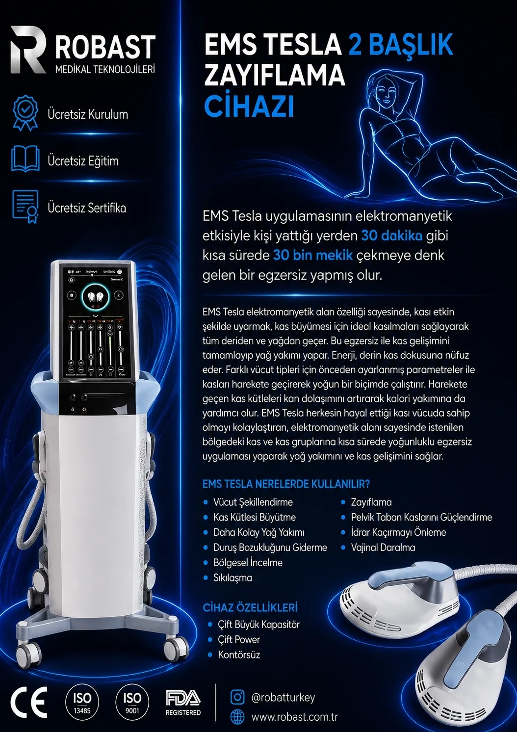 EMS Tesla 2 Başlık Zayıflama Cihazı